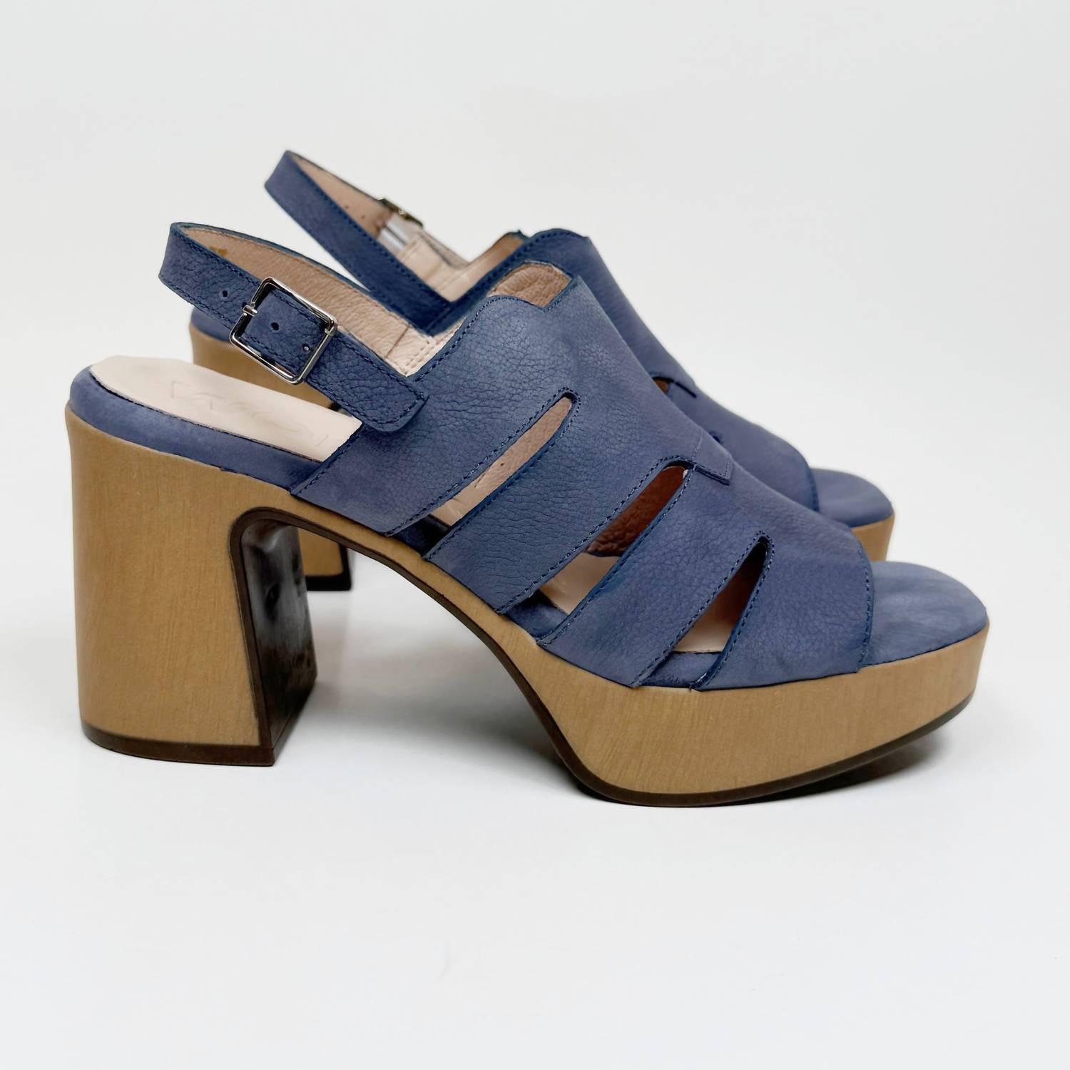 New Wonders Women's Alessia Nubuck Sandals In Baltic